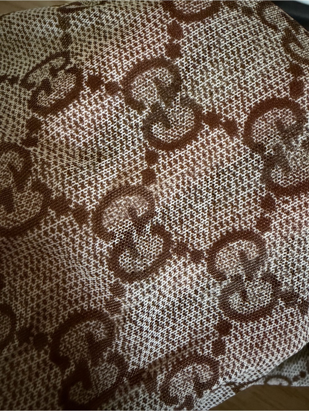 Gucci Brown & Beige GG Monogram tights - Picture 2 of 4